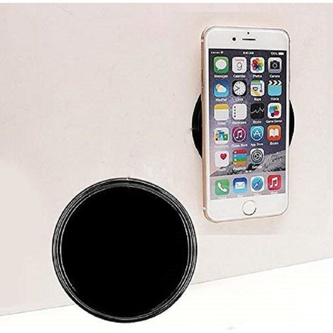 Trade Shop - TAPPETINO ANTISCIVOLO IN SILICONE TONDO AUTO BASIS CRUSCOTTO POGGO SMARTPHONE -