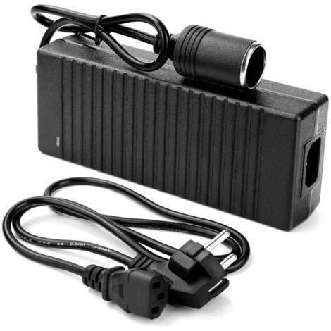 220V auf 12V Spannungswandler: 180W/15A Kfz-Netzteil, AC/DC-Netzteil mit Zigarettenanzünderstecker für Kompressorkühler und Autostaubsauger (1/4)