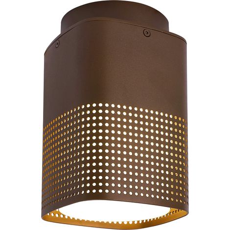 Plafonnier Sidara Aluminium Seaside marron metallise ,  H. 19 - IP54 - E27 /  Nordlux Extérieur