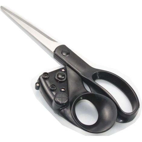 Ciseaux avec guidage laser 26.5 x 15 x 3 cm - Outil de précision pour bricolage et petits travaux, découpe facilitée (1/4)