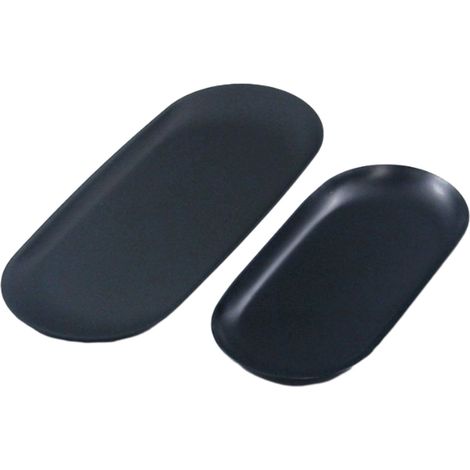 Plateau De Rangement Pour Salle De Bain - En Acier Inoxydable - Pour Bijoux Parfums Clés Bougies - 2 Pièces (1/5)