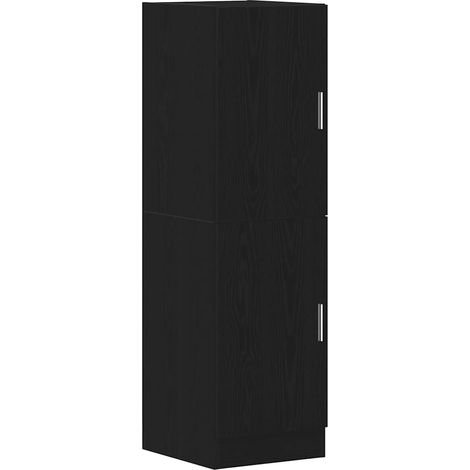 Maison Exclusive - Armoire de cuisine noir 38x41,5x131,5 cm bois d'ingénierie