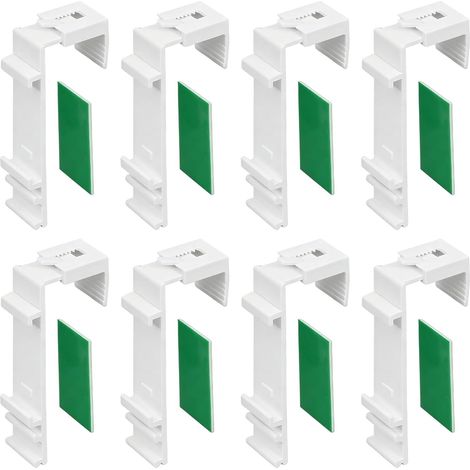 8 Supports de Serrage Longs pour Store Double, Fixation Store sans Percage (1/5)