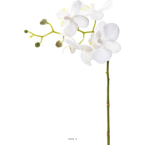 Orchidee Phalaenopsis Artificiel Blanc H 30 cm mini fleurons