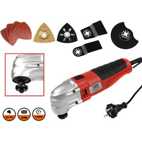 TRADE SHOP - Smerigliatrice Utensile Multifunzione Flex Elettroutensile Tagliare Levigare 220w -