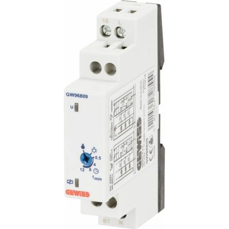 Gewiss TREPPENHAUSZEITSCHALTER - 12…240V ac/dc - 1 TE, GW96809