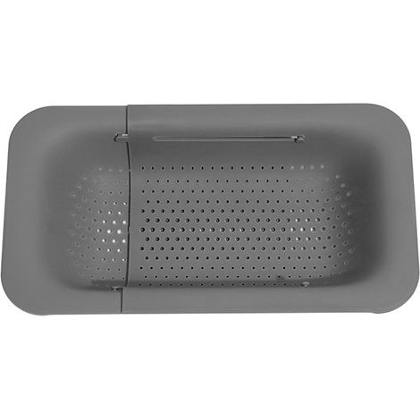 Passoire extensible  Gris pour évier l.36-50 x L.20 x H.7 cm