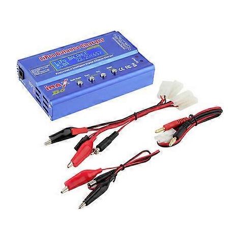 Chargeur de batterie IMAX B6 80W, compatible avec les batteries lithium polymère, nickel-métal hydrure, lithium-ion et nickel-cadmium, chargeur d'équilibrage numérique, adaptateur 12V AC 5A, compatibl (1/4)
