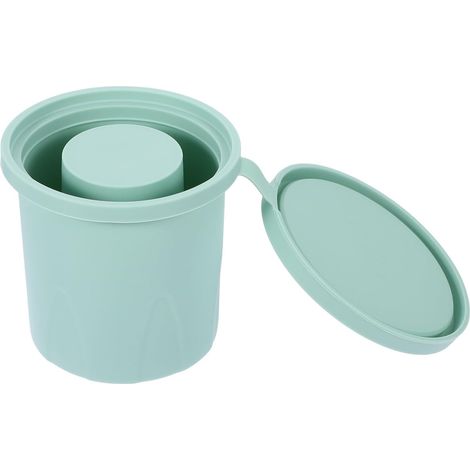 jojofuny Moule à Glaçons Rond en Silicone avec Couvercle, Bac (1/5)