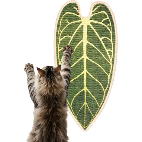 Tapis griffoir pour chat en forme de feuille (1/5)