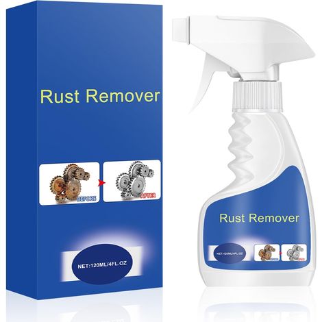 Rust Remover 120 ml – Stain Remover for Metal and Stainless Steel, Removes Rust on Steel and Iron, Protects Metal Surfaces (1/5)