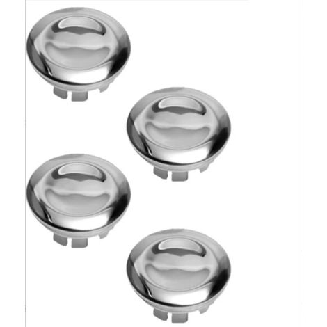 Couvercle Trop-Plein Évier - Acier Inoxydable - Pour Lavabo Cuisine Salle De Bain - Diamètre 22 À 24 Mm - Lot De 4 Pièces
