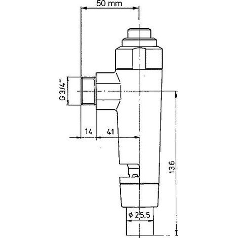 Robinet à bouton poussoir complet pour modèle 880 réservoir 3+6 litres (1/2)