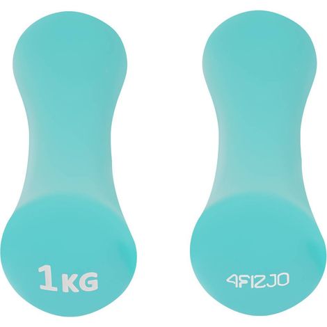 4FIZJO Manubri in neoprene a forma di 8, 2 pezzi, 3 kg