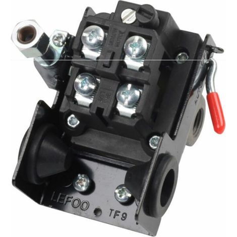 Pressostat et contacteur de compresseur Contrôle de pressostat de compresseur d'air de qualité 95-125 PSI 4 ports (1/4)