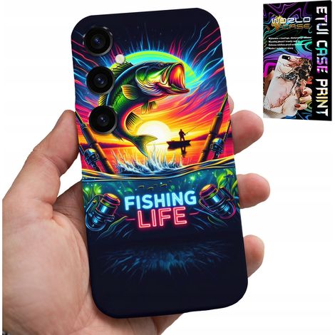 Custodia per Samsung Galaxy S25 - motivi di pesca, canna da pesca, retro (1/5)
