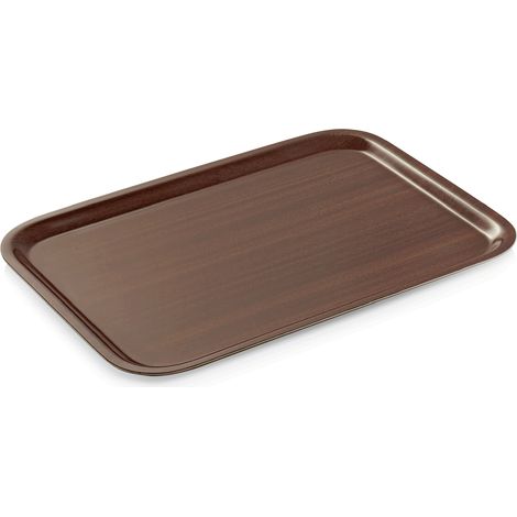 Plateau antidérapant 60 x 45 cm MDF décor bois TRAY 90 - Was Germany