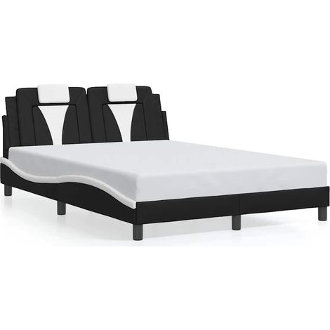 Maison Exclusive - Giroletto Viana senza Materasso Nero e Bianco 120x200 cm in Similpelle (1/5)