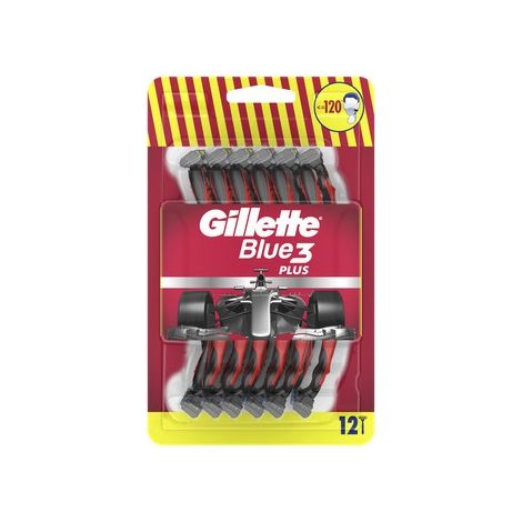Selgros111 Gillette Blue3 Plus - 12 maquinillas de afeitar desechables para hombre