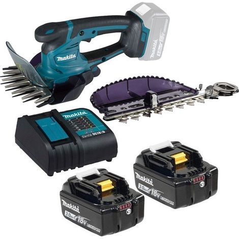 Makita DUM604 LXT 18v Li-Ion Cordless Grass Shear Cutter Trimmer 2 X 3.0ah (1/5)