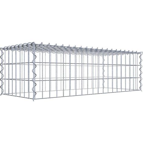 Gabiondeco - Gabion - Element de prolongation en hauteur 100 cm x 30 cm x 40 cm (L x H x P). maille 5 x 10 cm. Spirale. Attention : il manque une grille - Made in Ger... (1/5)