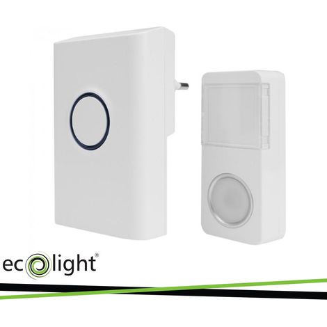 CAMPANELLO CON SPINA WIRELESS  BIM-02 BIANCO (1/3)