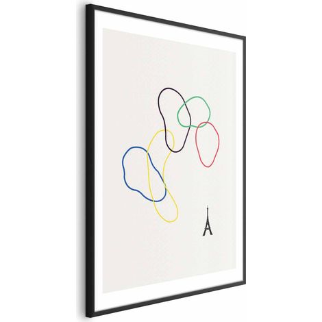 Poster – Bunte Kreise – Digitale Grafik – Minimalismus (1/4)