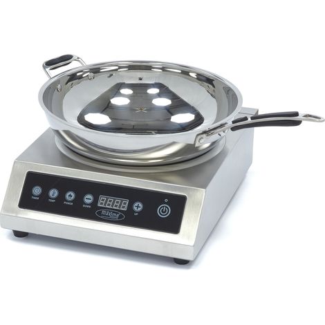Cuisinière à wok - diam 26cm - 3500W - Induction - Maxima