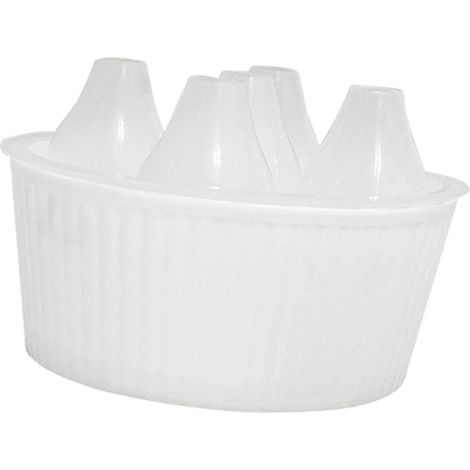 pots de fleurs blancs à 2 niveaux à arrosage automatique (1/5)