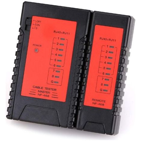 NF468 Testeur de défaut RJ45 RJ11 Câble de suivi réseau Ethernet LAN Outil de test (1/5)