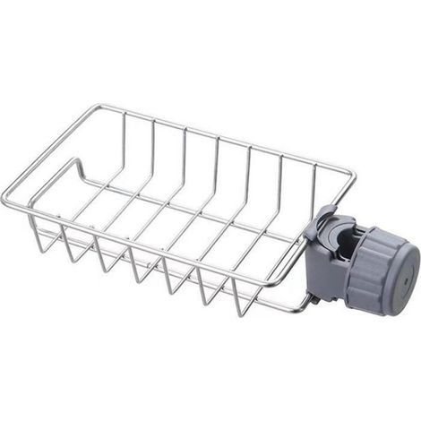 Support de robinet suspendu - réglable en hauteur - support de bonde d'évier flexible et rotatif - adapté aux éponges et (1/5)