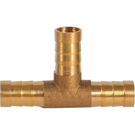 Connecteur de Tuyau de Carburant à 3 Voies en t Raccord Tuyau Essence Adaptateur de Joint de Jointure de Menuisier en Laiton (10mm) (1/5)