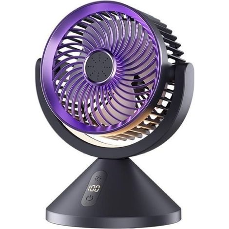 1 Mini ventilateur humidificateur, 2 vitesses, brumisateur, batterie 2000mAh, bureau voyage (1/5)