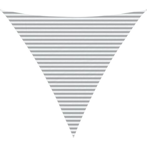 vidaXL Vela da ombra solare Grigio chiaro e bianco 5 x 5 x 5 m