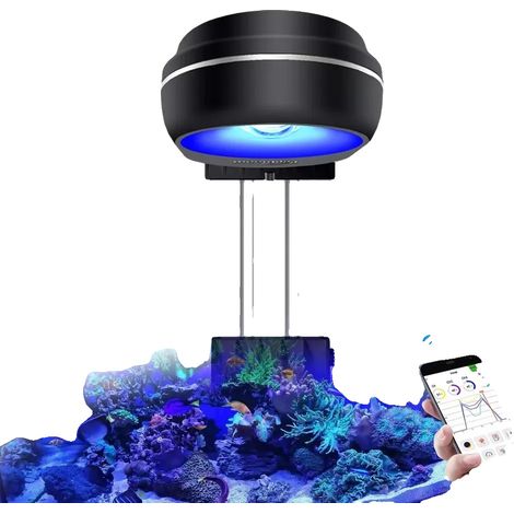 Lampada LED a risparmio energetico per acquario, spettro completo per la crescita dei coralli, RL60 con kit di supporto, spina europea. (1/2)