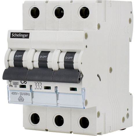 Disjoncteur Tripolaire 63A - Protection Contre les Surintensités - 400V AC - Courbe C - 4kV (1/5)