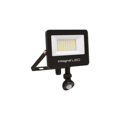 Projecteur LED Super Slim - avec Détecteur de mouvement - 50W - 5000 lm - IP67 - ILFLC243 - Integral led (1/4)
