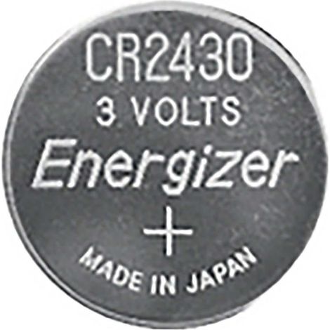 Pile bouton au lithium cr2430 3 v dc 320 mah 2 blister argent (1/2)