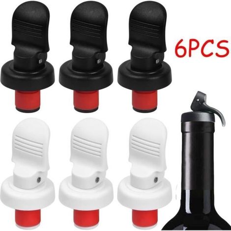 Bottle Stopper, Wine Bottle Stopper with Lever, Airtight and Leak-Proof Red Wine Stoppers, for Drinks, Beer, Whiskey (1/4)