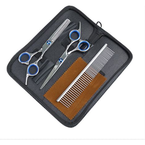Kit de toilettage pour animaux de compagnie, ensemble de ciseaux de toilettage (1/4)