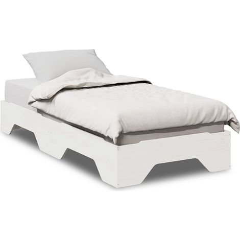 Maison Exclusive - Giroletto senza Materasso Impilabile Bianco 75x190 cm Legno