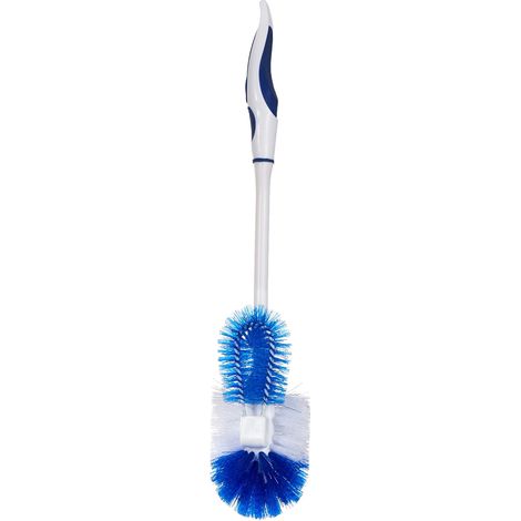 Brosse de WC Plastique Blanc/Bleu 40 x 8,5 x 7,5 cm (1/5)
