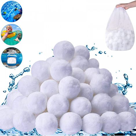 Balles Filtrantes, 800gRéutilisables Balle Filtrante Piscine,Remplacer de Sable Filtration Piscine,Convient aux systèmes de Filtration pour Piscine (1/5)