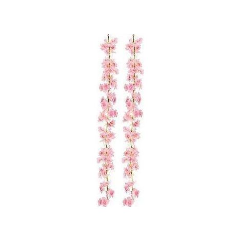 Guirlande de fleurs artificielles charmante, fleurs de cerisier artificielles pour orner votre espace de vie, matériau sûr garantissant durabilité et flexibilité, convient pour (1/5)