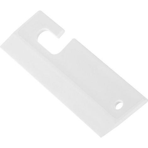 Silikon-Abzieher, Duschabzieher, Wasserwischer für Autoscheibe, Fenster, Spiegel, Glas, Tür-20x6.4cm-White (1/2)