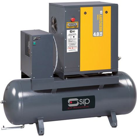 SIP RS5.5-08-270BD/RD 270ltr Rotary Screw Compressor with Dryer - L75 x W172 x H168 cm