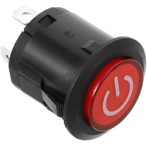 Interrupteurs à bouton-poussoir compacts compatibles avec les voitures et motos électriques (lot de 2) – faciles à installer, interrupteurs d'alimentation remplaçables. (1/3)