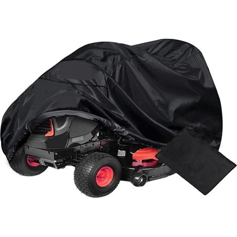 Housse Tondeuse autoportée, Couverture de Tondeuse à Gazon, 210D Tissu Oxford résistant aux UV/Eau/poussière, Housse Universelle pour Tracteur de Jardin (177x110x110CM) (1/5)