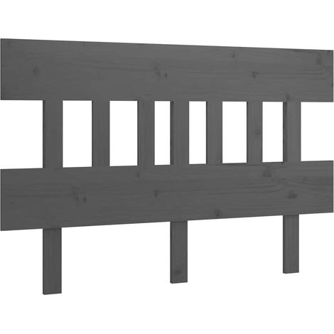 Maison Exclusive - Cabecero de cama madera maciza de pino gris 12 (1/5)
