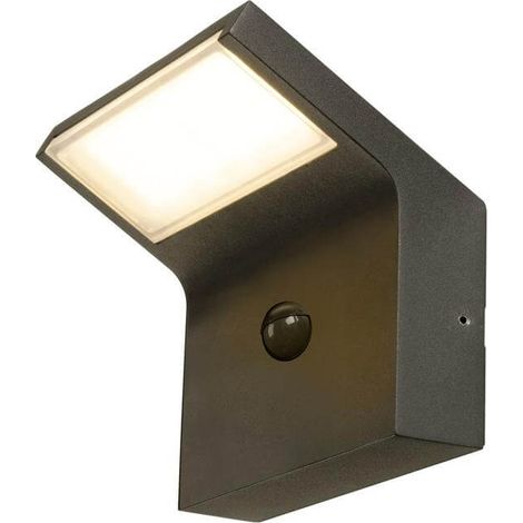Extérieur ORDI II applique carré SENSOR IP54 2200/3000K noir bord de mer - SLV - 1008723 (1/3)